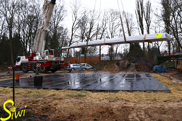 Tag 01 - Anlieferung der einzelnen Holzbalken und Teile