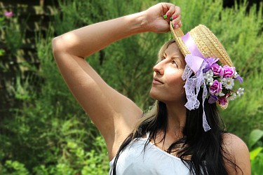 Fotoshooting mit einem Model, Frauenportrait